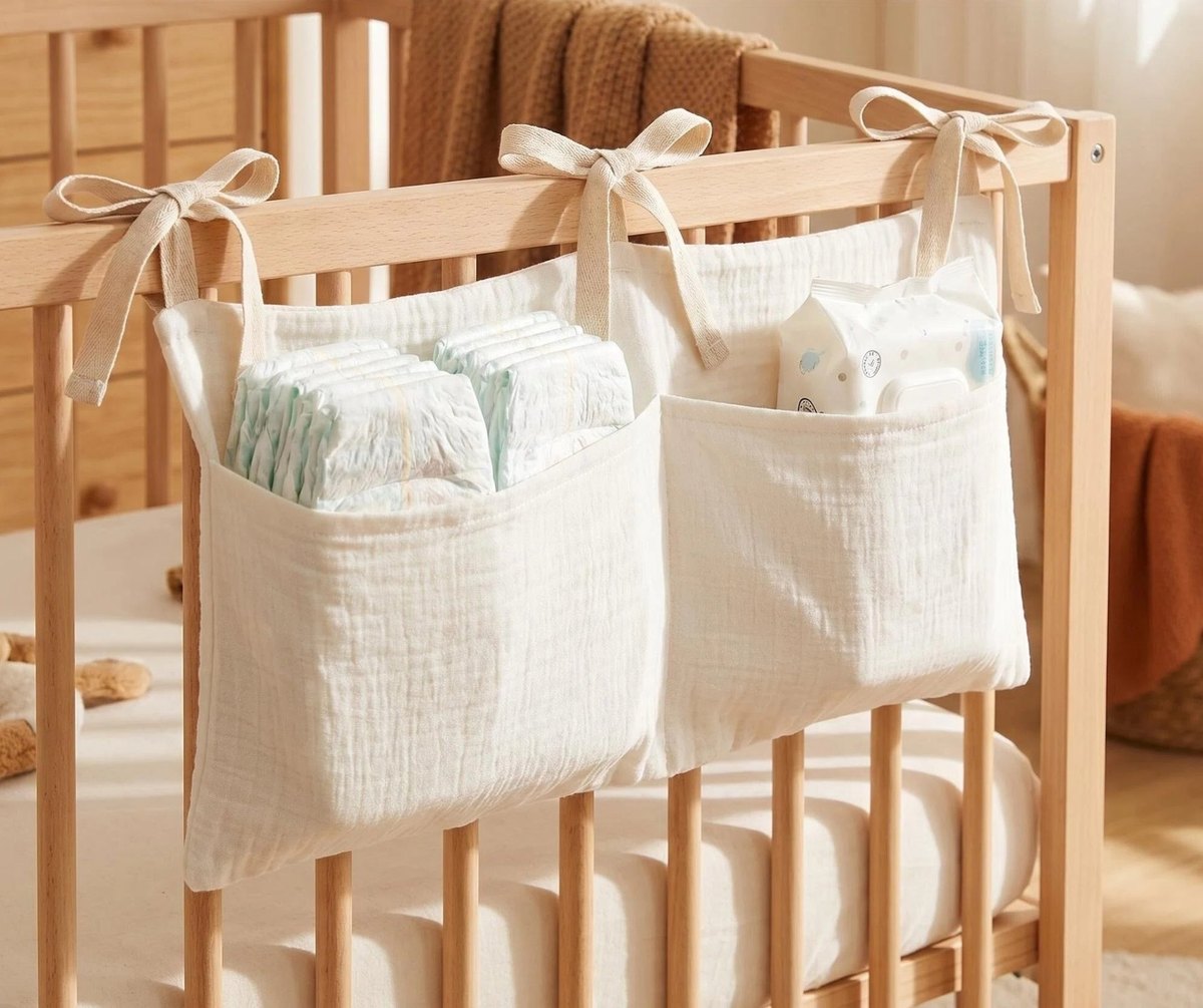 Custom Muslin Crib Storage Organiser